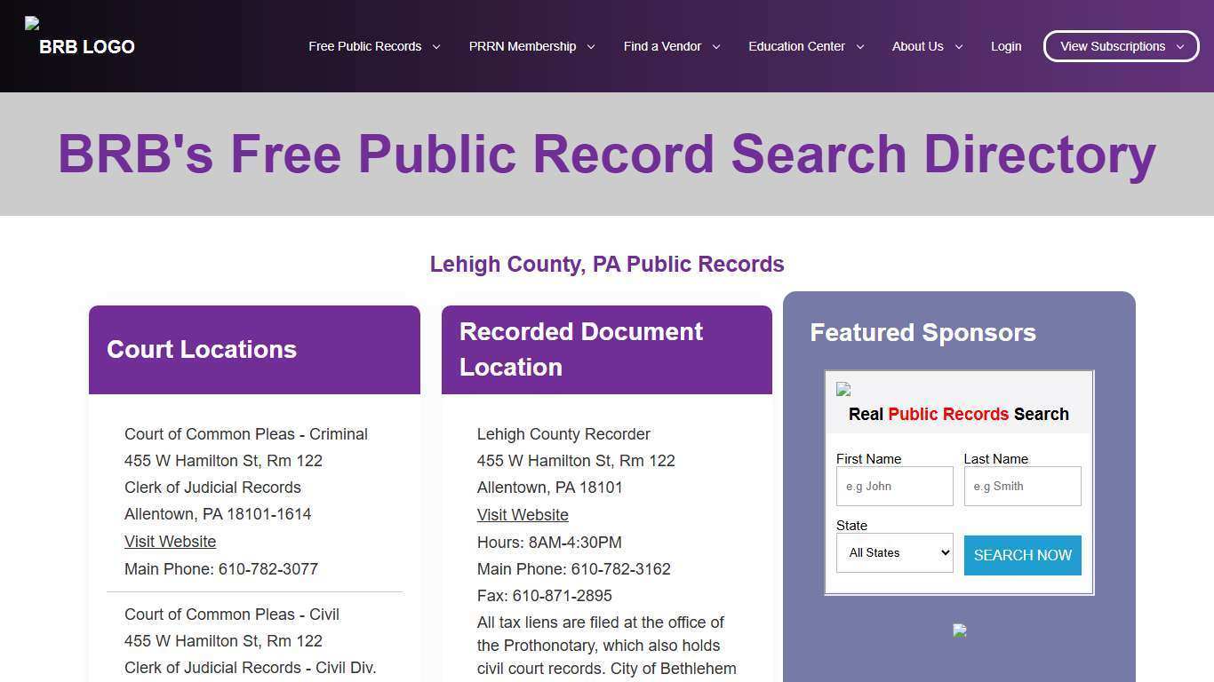 Free Sites County | BRB